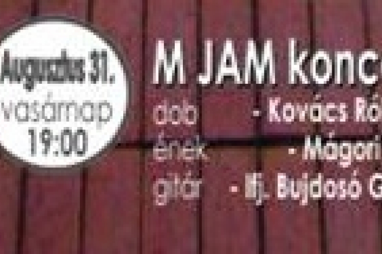 Vasárnapi Zenepavilon: M JAM koncert