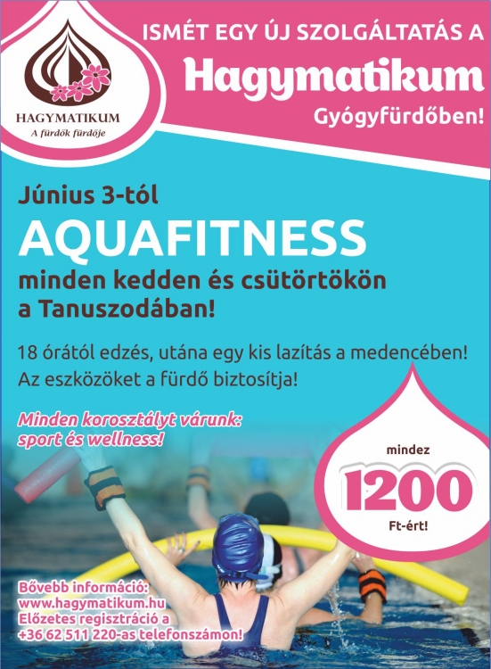 AQUAFITNESS: Még mindig várják az érdeklődőket a Hagymatikumban