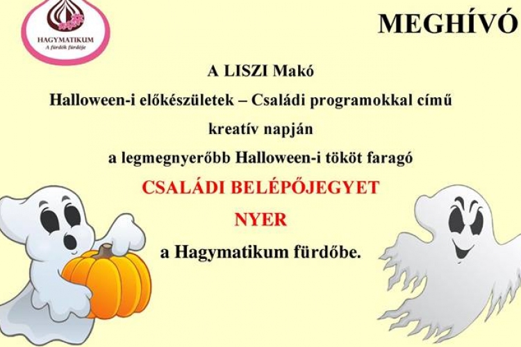 Halloween-i előkészületek a LISZI-ben - Nyerjen családi Hagymatikum belépőt